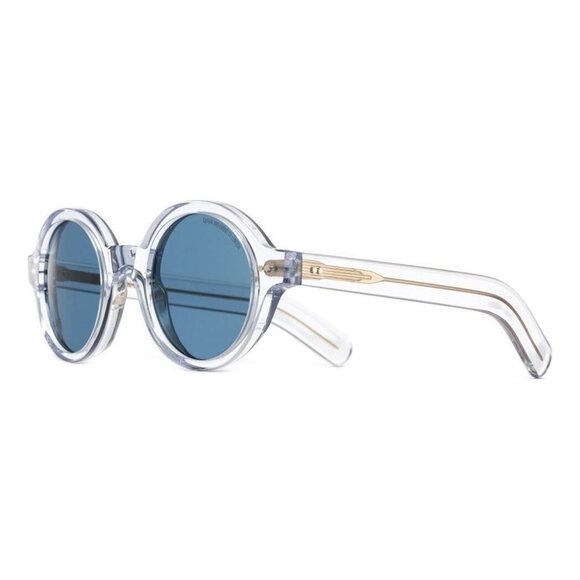 New CUTLER AND GROSS Transparent Round 1396 03 Sunglasses Women - Picture 1 of 3